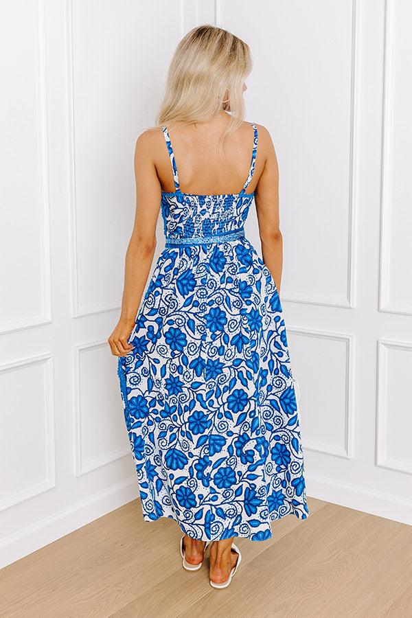 Serene Garden Linen-Blend Midi Product Image