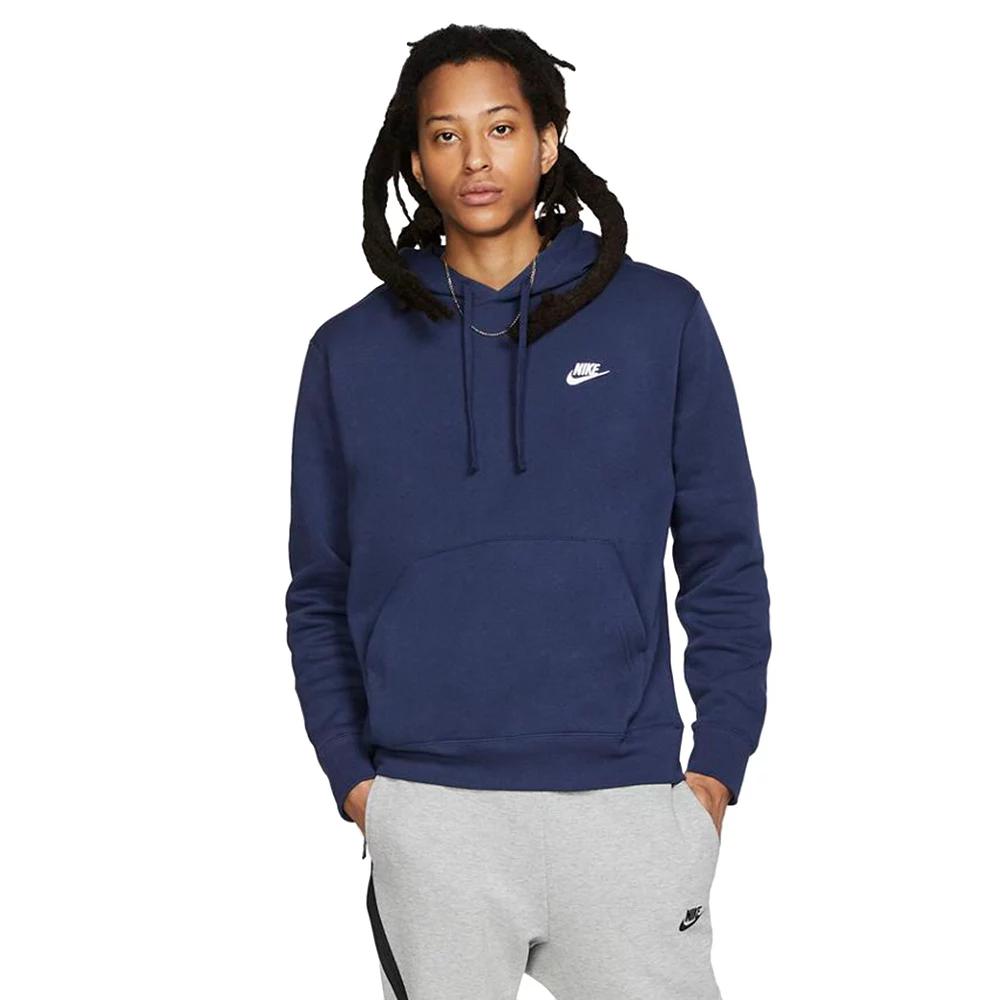 Mens Nike Sportswear Club Fleece Pullover Hoodie | BV2654-410 Product Image