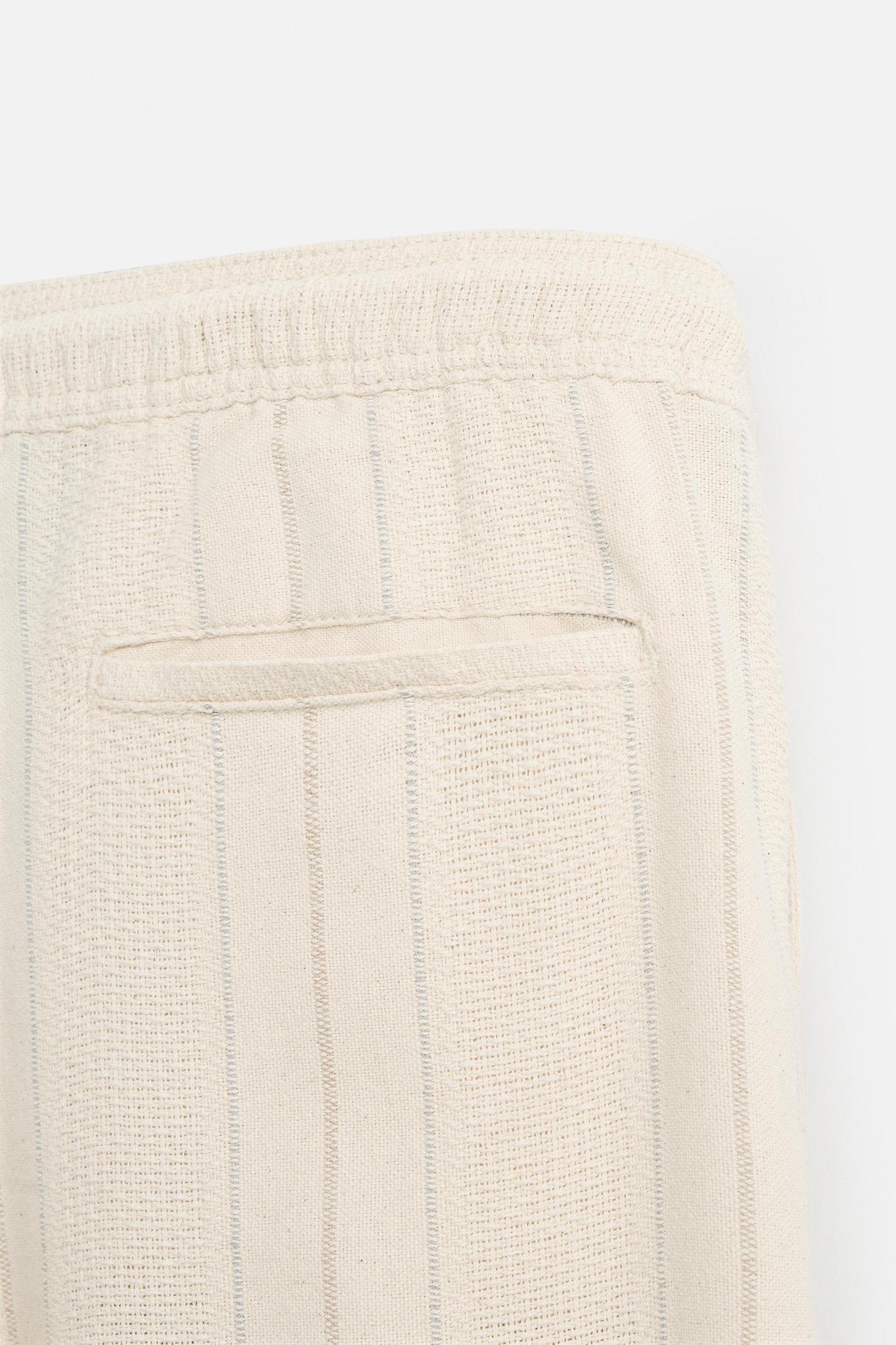 JACQUARD STRIPED PANTS Product Image