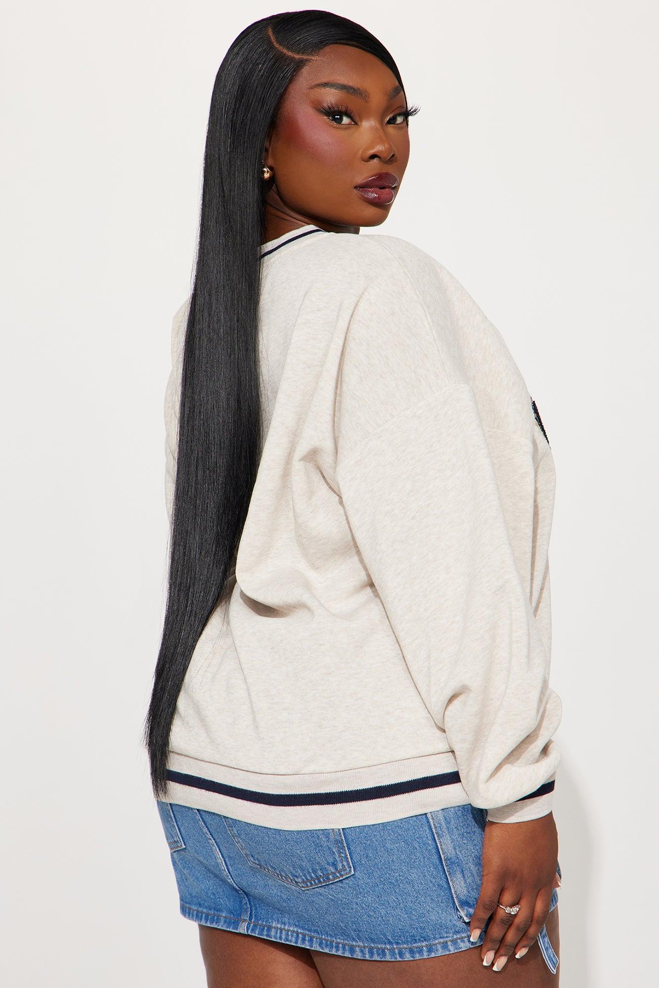 New York Varsity Sweatshirt - Oatmeal Product Image