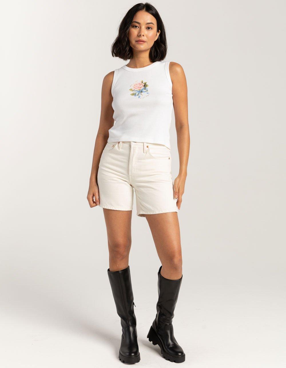 GIRL DANGEROUS Where I End And You Begin Womens Tank Top - WHITE Product Image