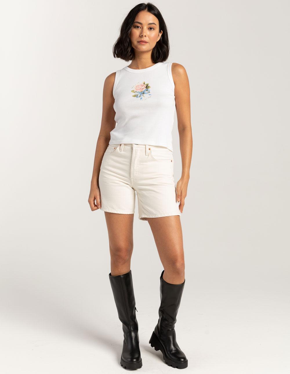 GIRL DANGEROUS Where I End And You Begin Womens Tank Top - WHITE Product Image