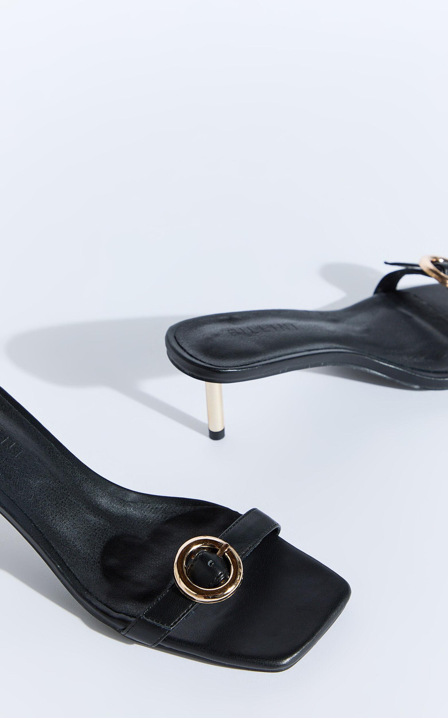 Billini - Lyon Heels with Hardware Detail in Black Product Image