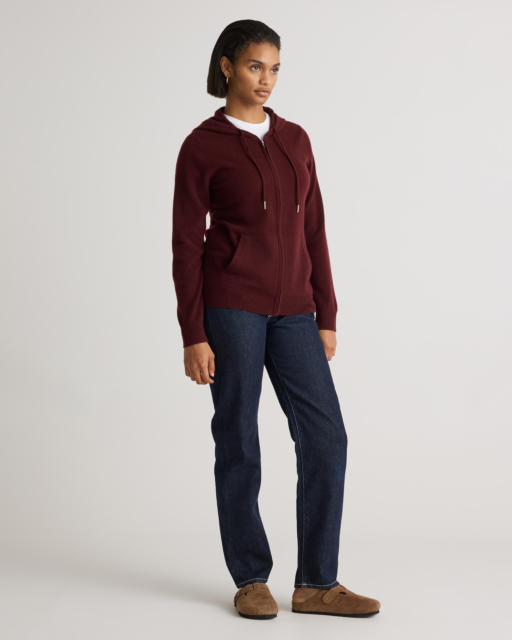 Quince | Women's Mongolian Cashmere Full-Zip Hoodie Product Image