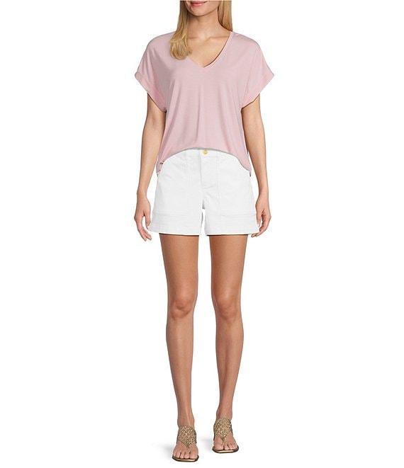 Tommy Bahama Kauai Solid Stretch Jersey V-Neck Short Sleeves Relaxed Fit T-Shirt Product Image