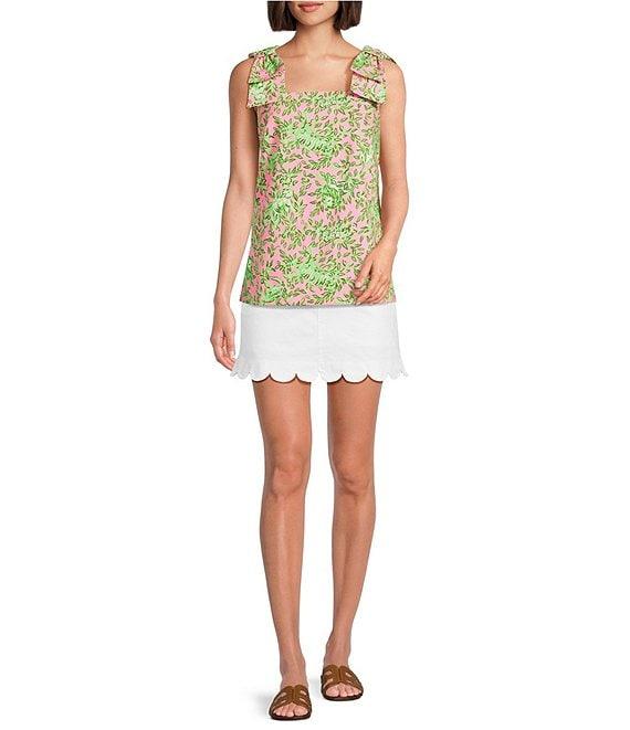Lilly Pulitzer Anders Printed Double Cloth Scoop Neck Sleeveless Top Product Image
