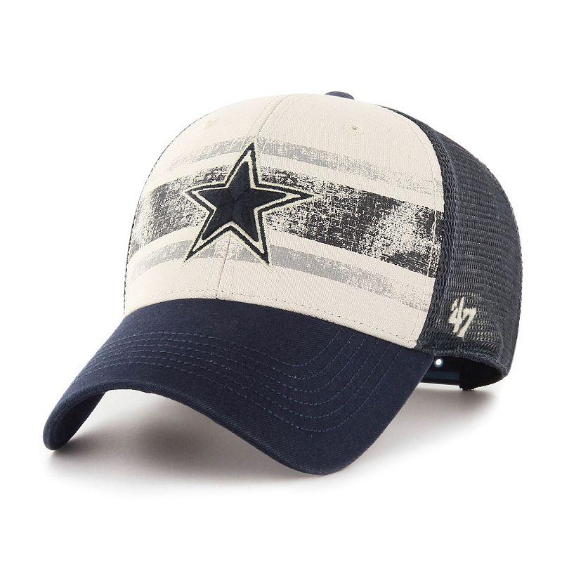 Men's '47 Cream Dallas Cowboys Breakout MVP Trucker Adjustable Hat, Beige Product Image