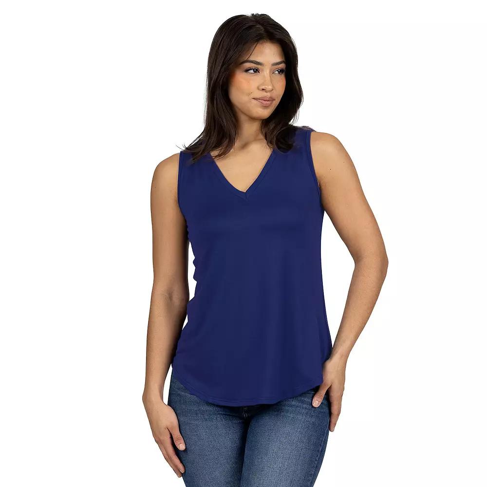Womens 24seven Comfort Apparel V Neck Tunic Tank Top Product Image