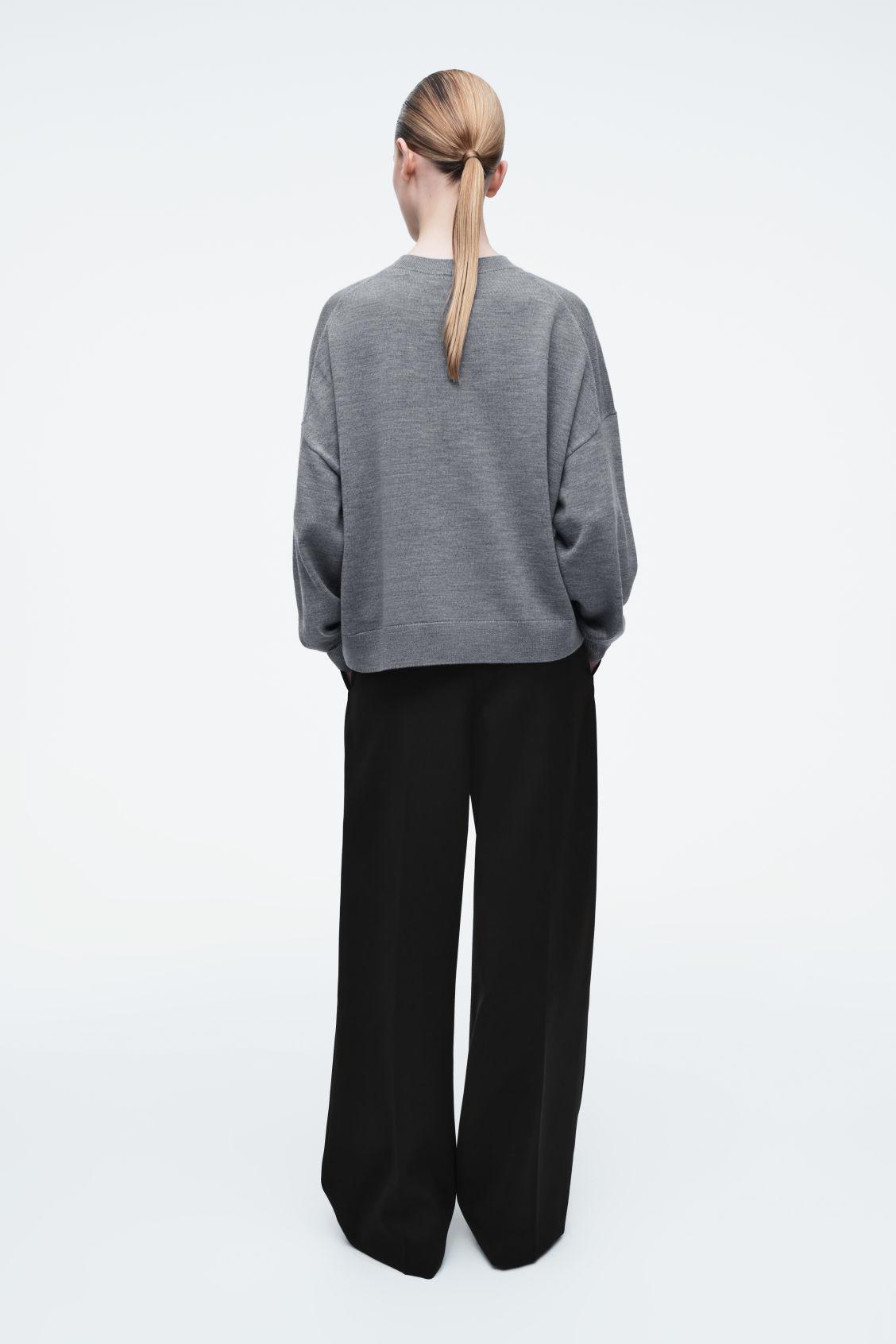 MERINO WOOL CREW-NECK SWEATER Product Image