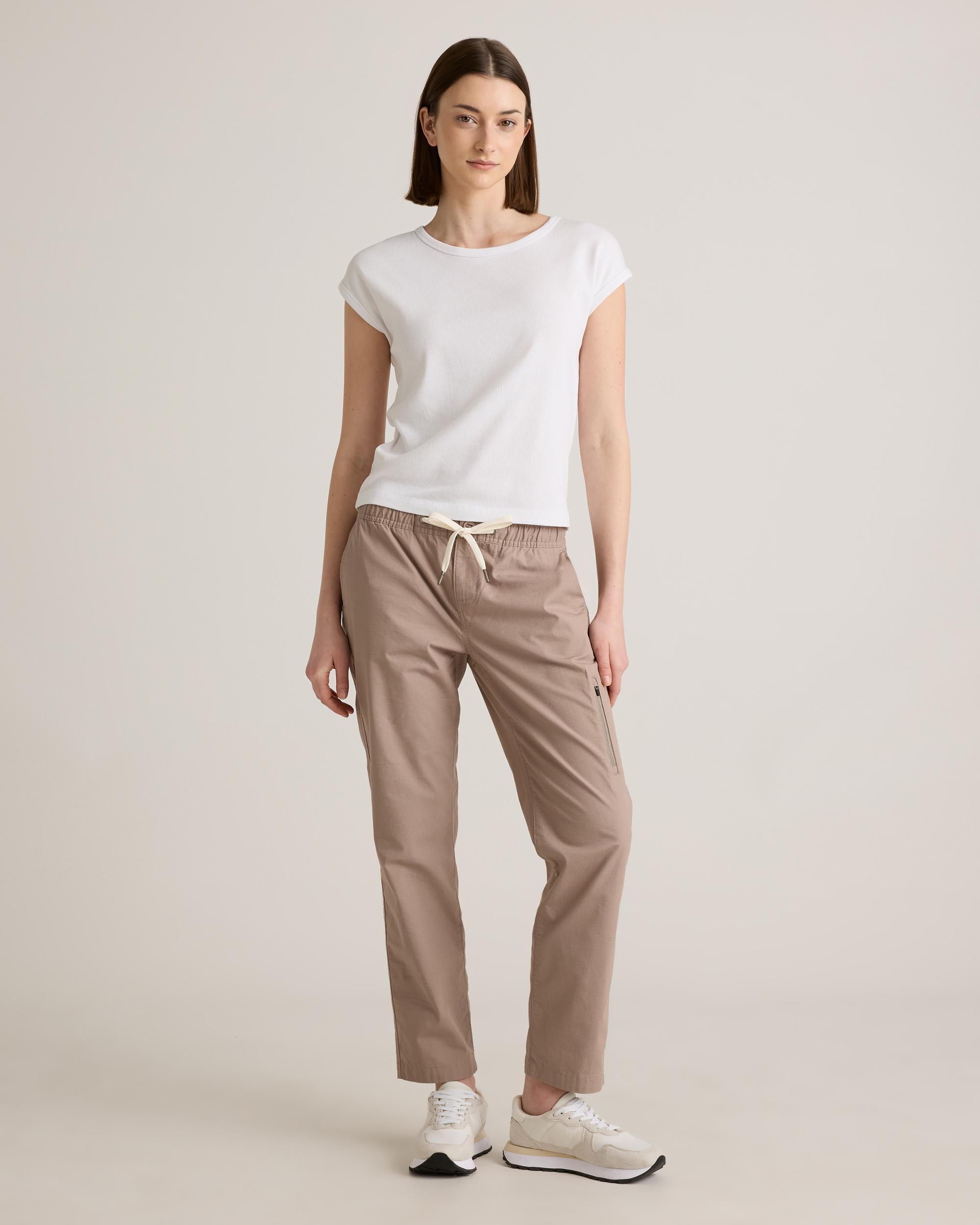 Quince | Women's Organic Stretch Ripstop Straight Pants Cotton Product Image