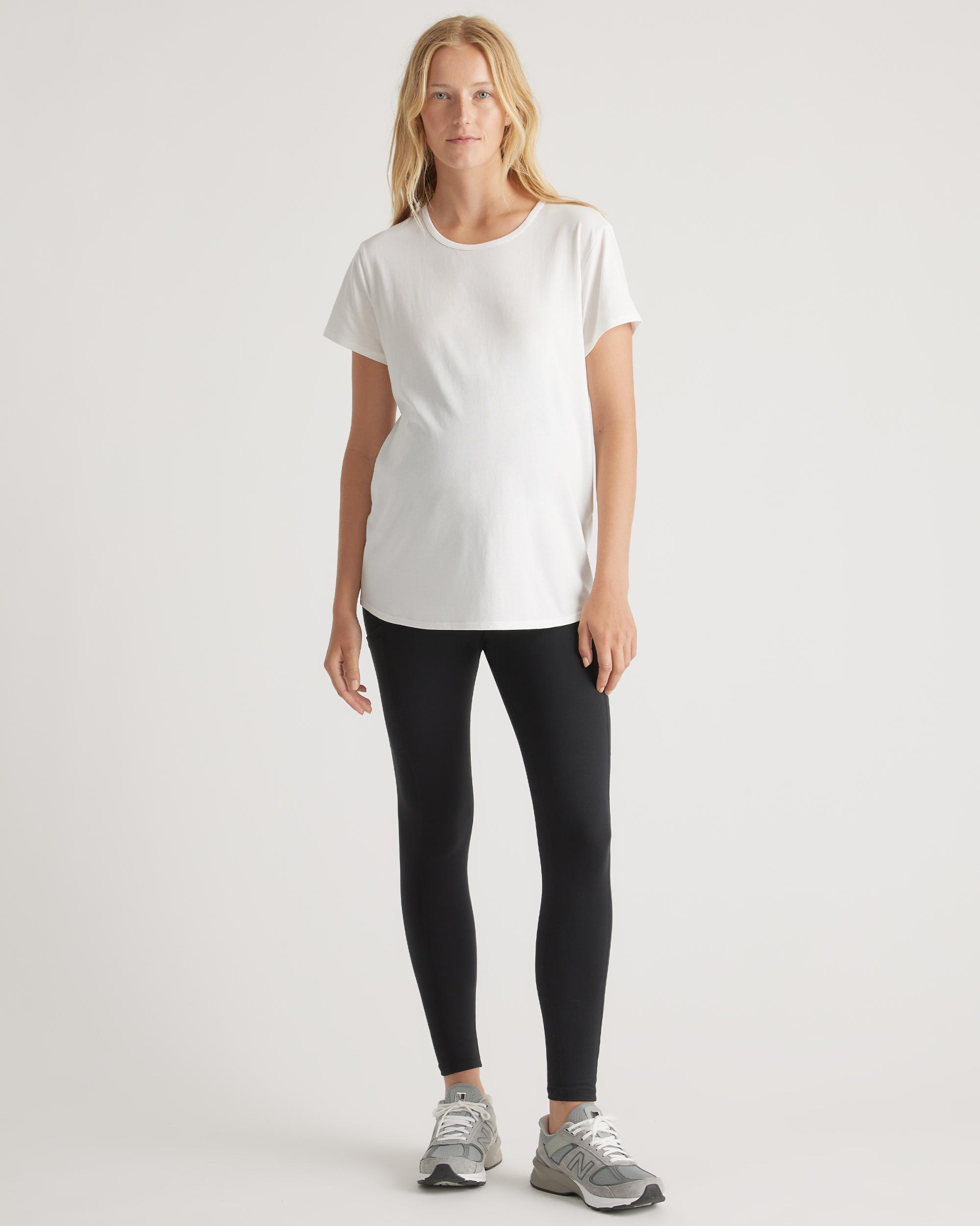 Quince | Women's Cotton Modal Maternity Crew Neck T-Shirt Size XL, Cotton/Modal Product Image