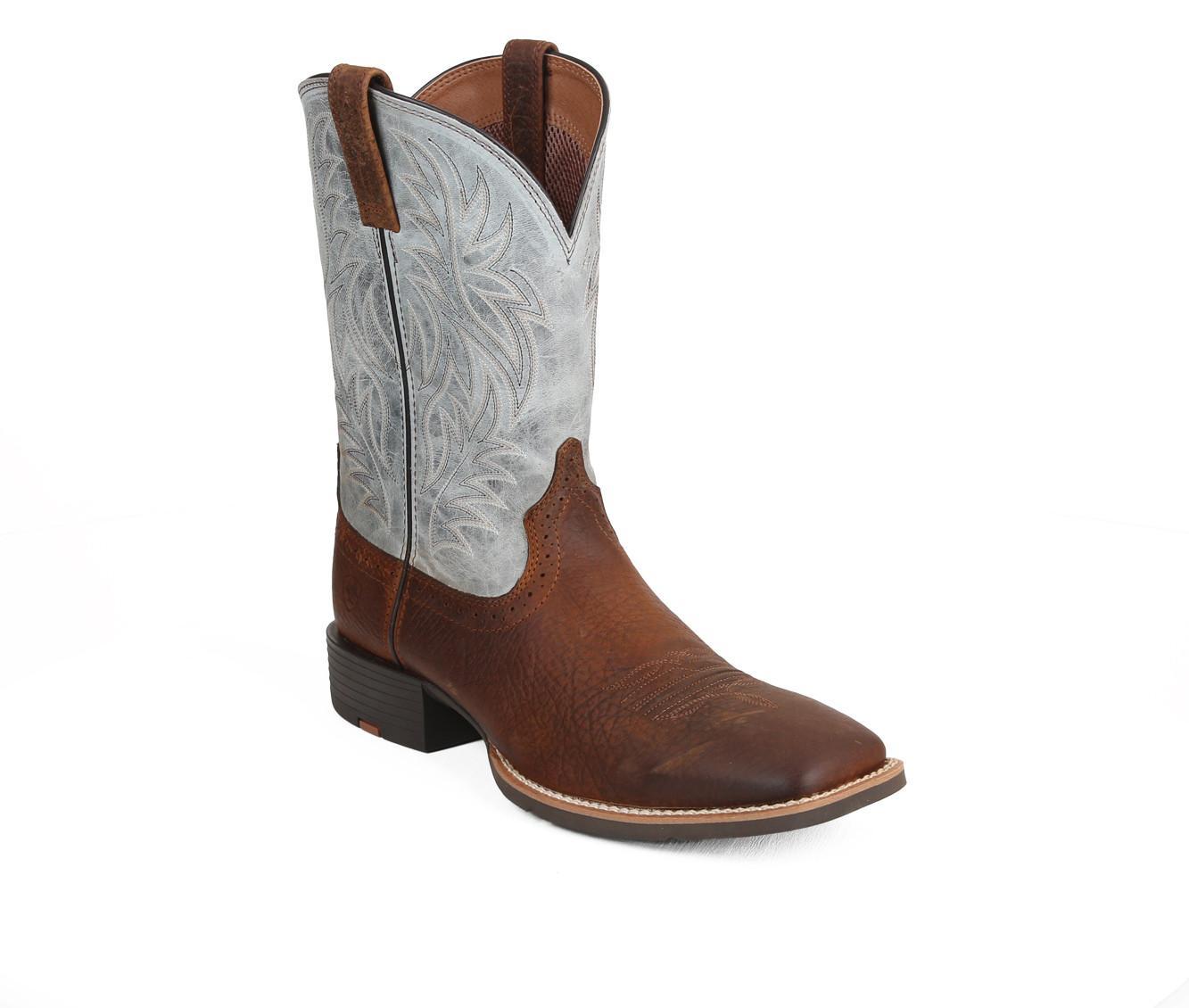 Men's Ariat Sport Western Wide Square Toe Cowboy Boots Product Image