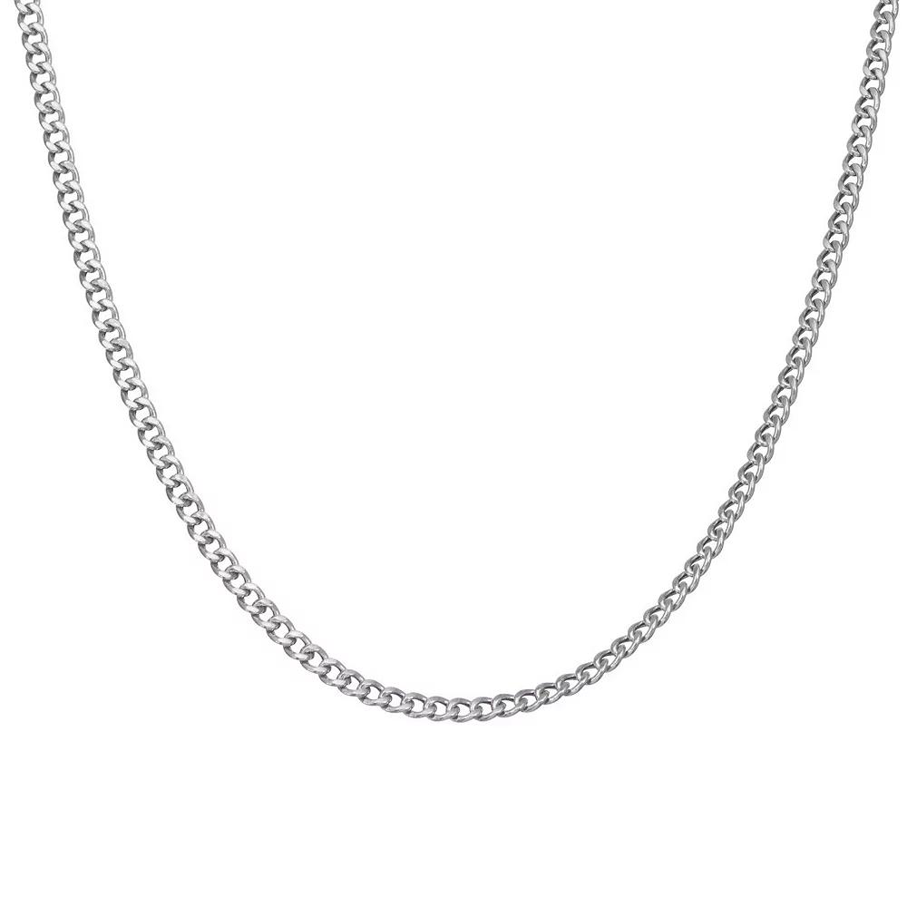 Giorgio di Vicenza Sterling Silver Italian Curb Chain Necklace, Women's, Size: 24" Product Image