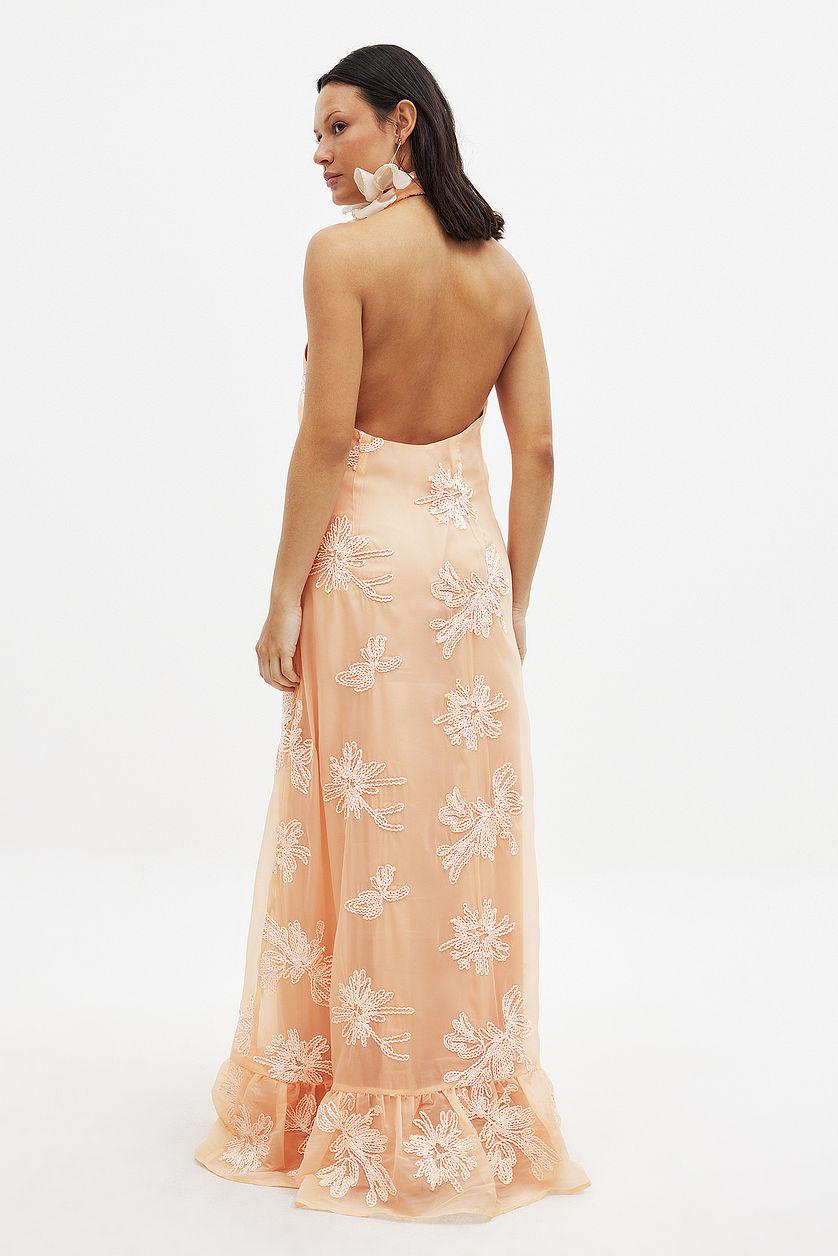 Embellished Halterneck Maxi Dress Product Image