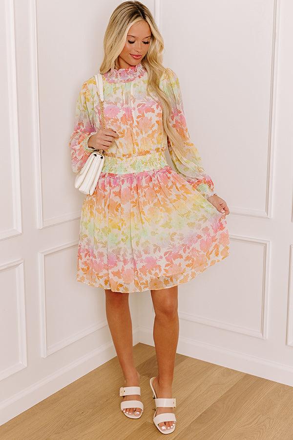 Whimsy And Wishes Floral Mini Dress Product Image