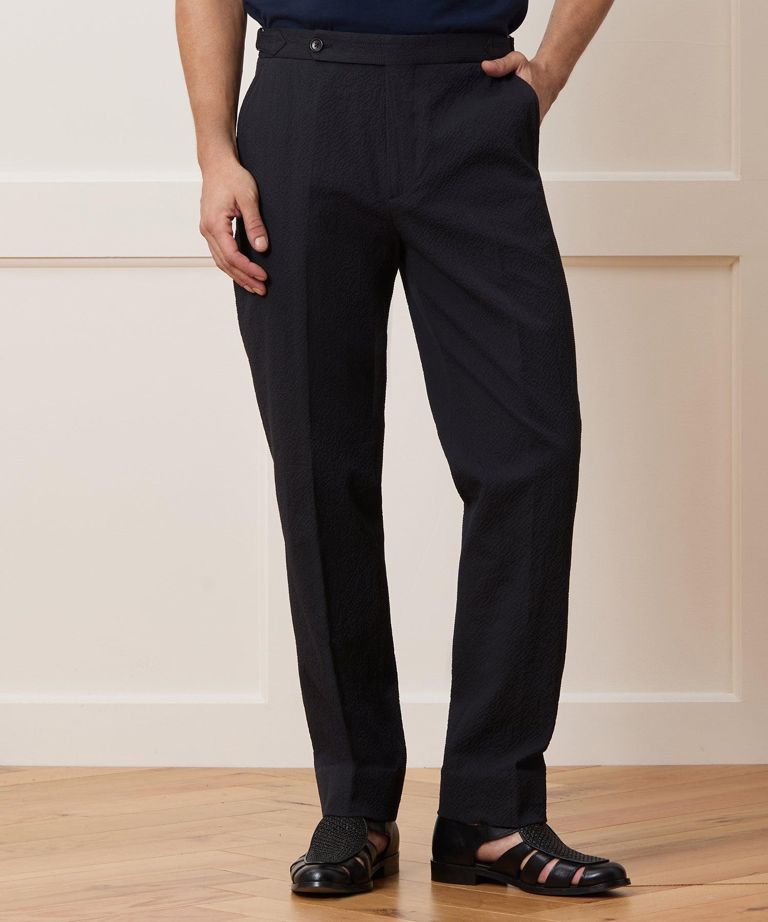 Italian Seersucker Side Tab Trouser Product Image