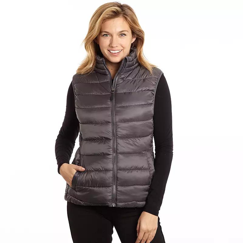 Womens Excelled Excelled Women's Plus Polyester Puffer Vest,  Product Image