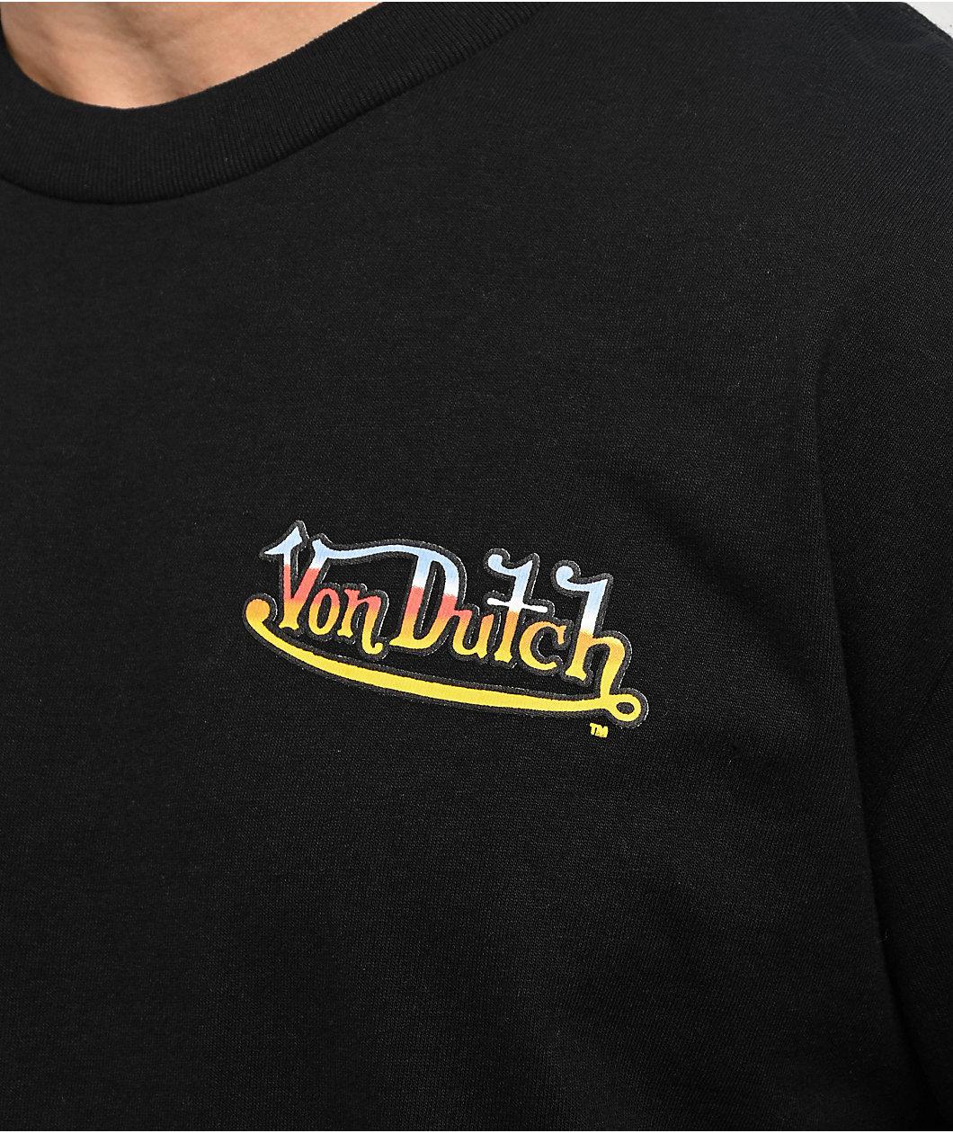 Von Dutch Moto Flying Black T-Shirt Product Image