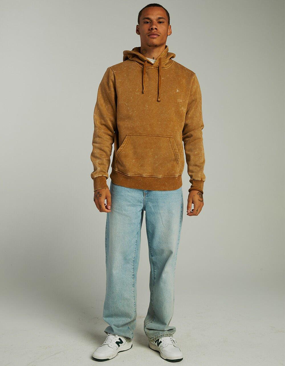 RSQ Mens Washed Hoodie - KHAKI Product Image