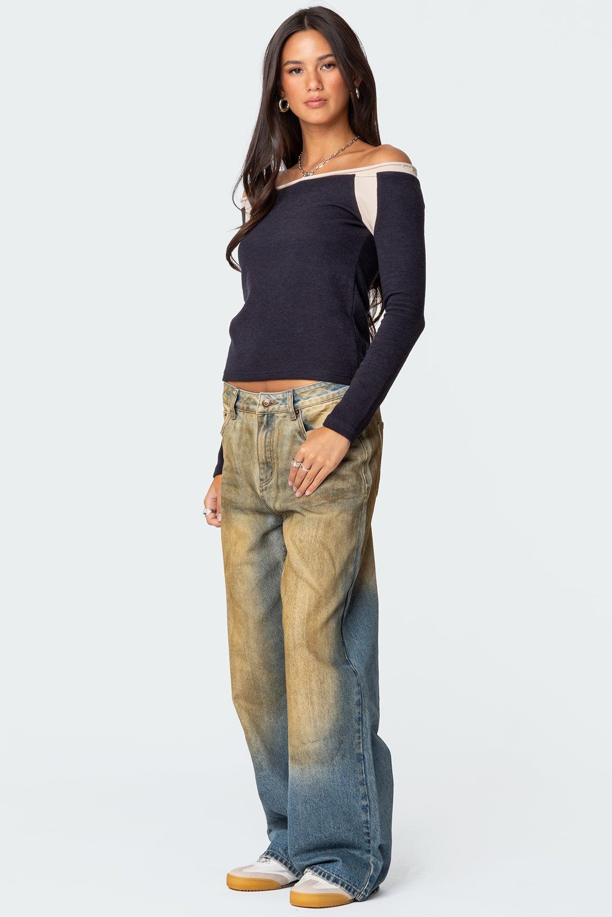 Off Shoulder Thermal Top Product Image