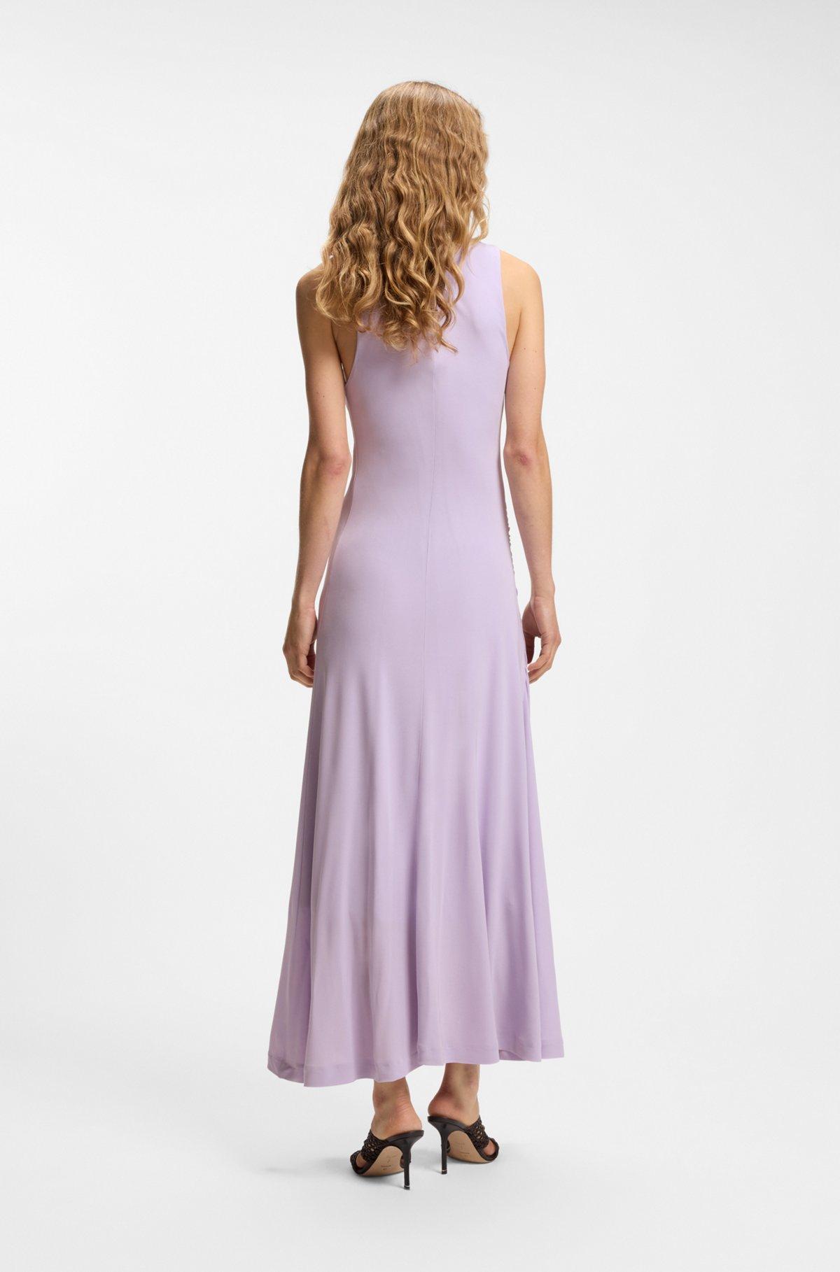 Slim-fit jersey dress with gathered details Product Image