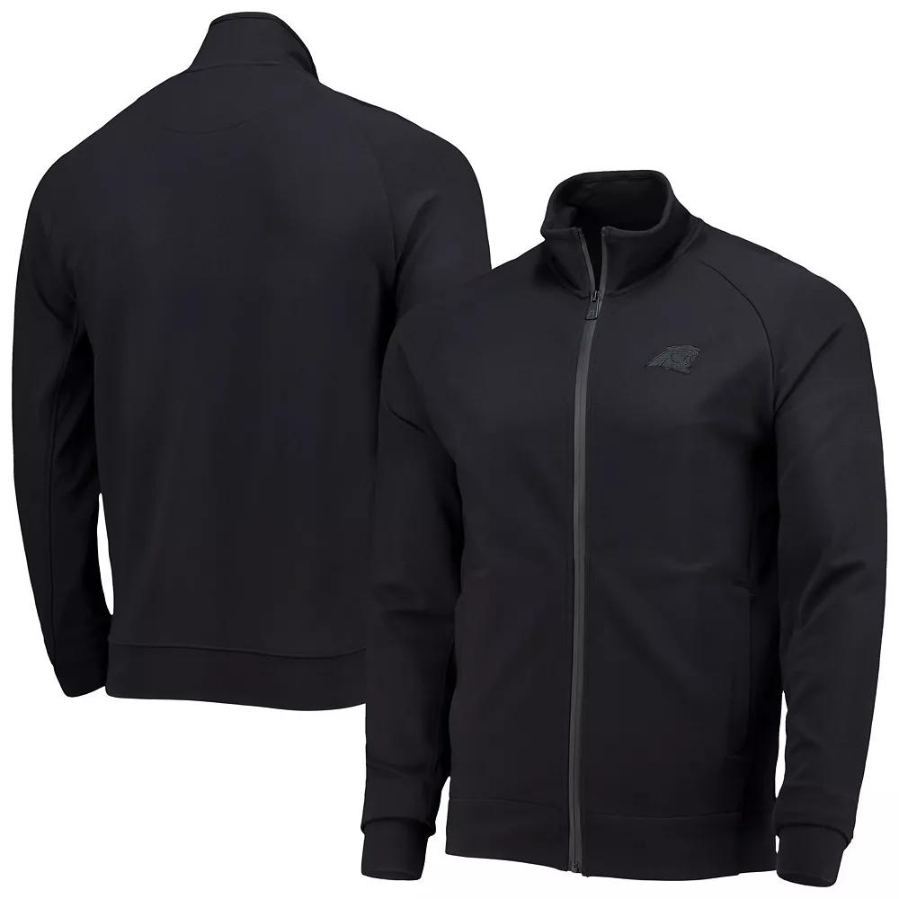 Men's 5th & Ocean by New Era Black Carolina Panthers 5th Raglan Tri-Blend Full-Zip Jacket,  Product Image