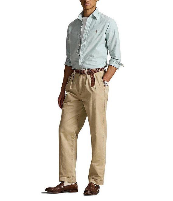 Polo Ralph Lauren Big & Tall Solid Oxford Long Sleeve Woven Shirt Product Image