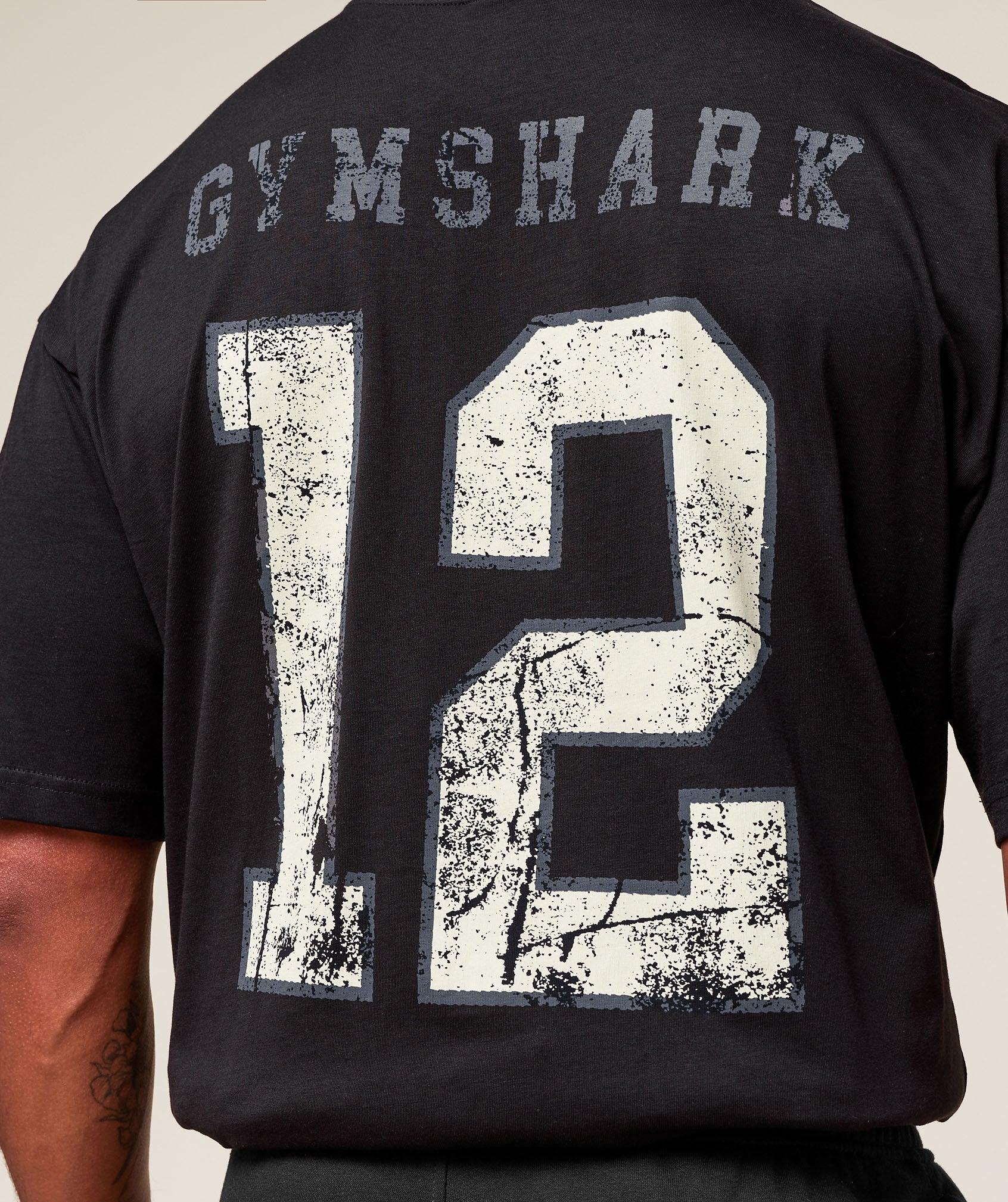 Gymshark Campus T-Shirt - Black Male Product Image