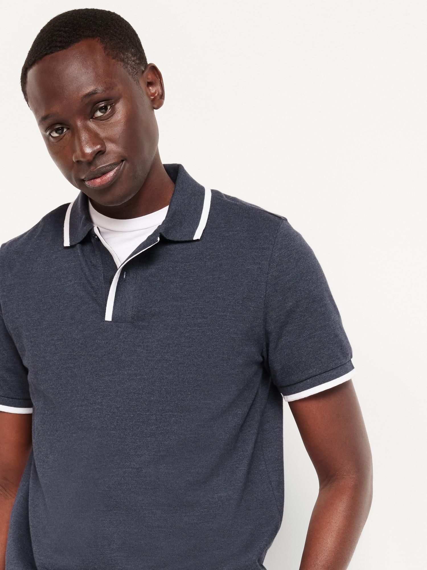 Mens Basic Custom Slim-Fit Mesh Polo Shirt Product Image