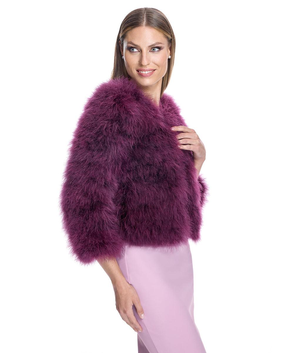 Collarless Feather Bolero Product Image