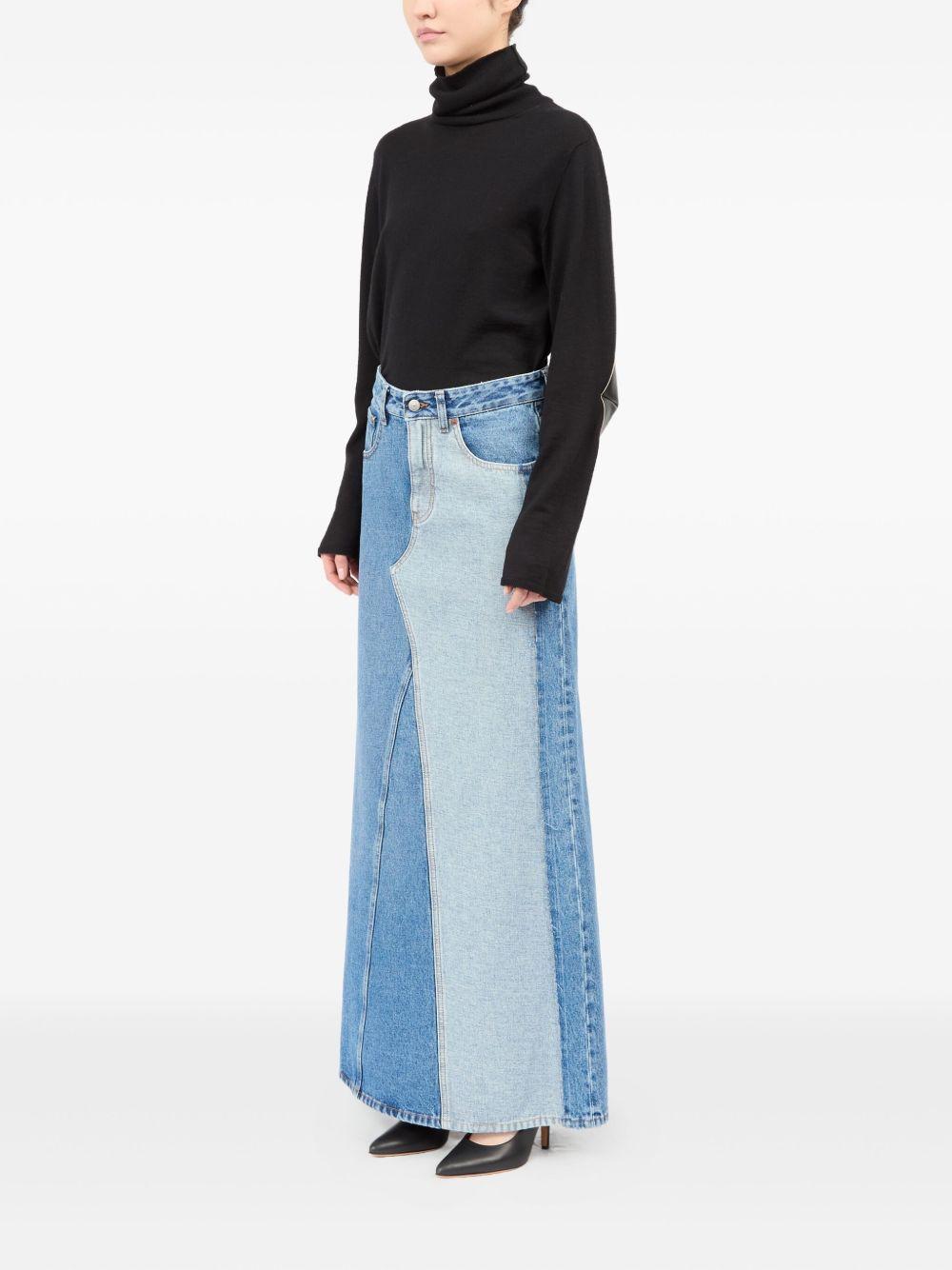 cotton denim skirt Product Image