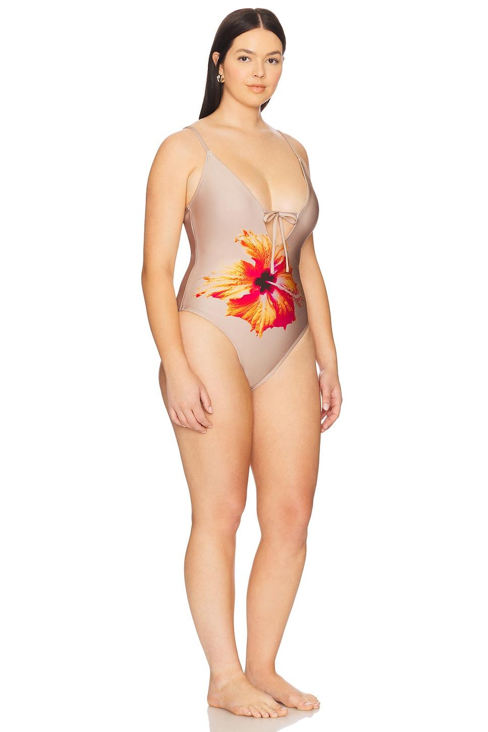 Satin Deep Dive One Piece Swimsuit Good American Product Image