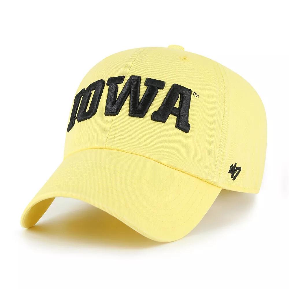 Men's '47 Gold Iowa Hawkeyes Clean Up Adjustable Hat Product Image