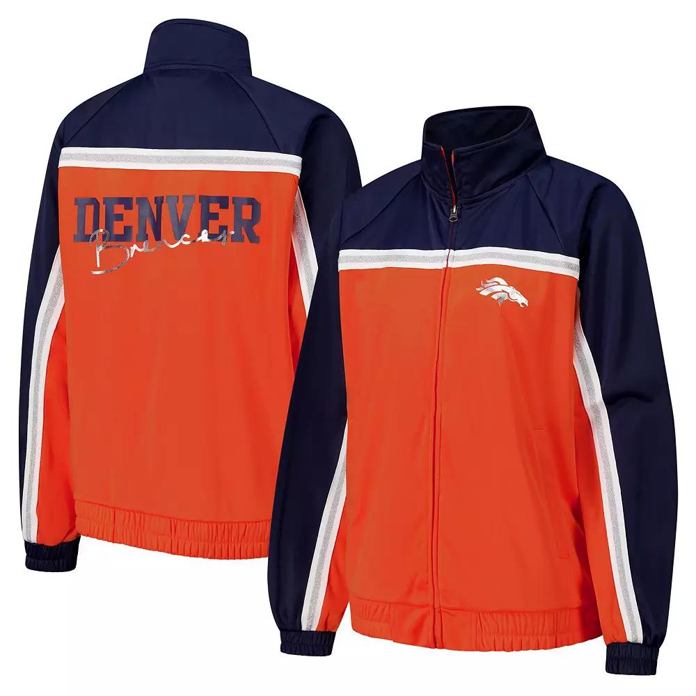 Women's G-III 4Her by Carl Banks Orange Denver Broncos Post Game Full-Zip Track Jacket, Size: XL Product Image