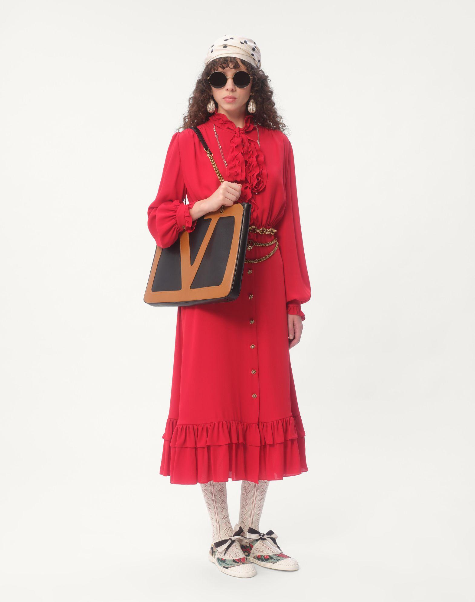 Valentino Garavani Viva Superstar Nappa Leather Shopper Product Image