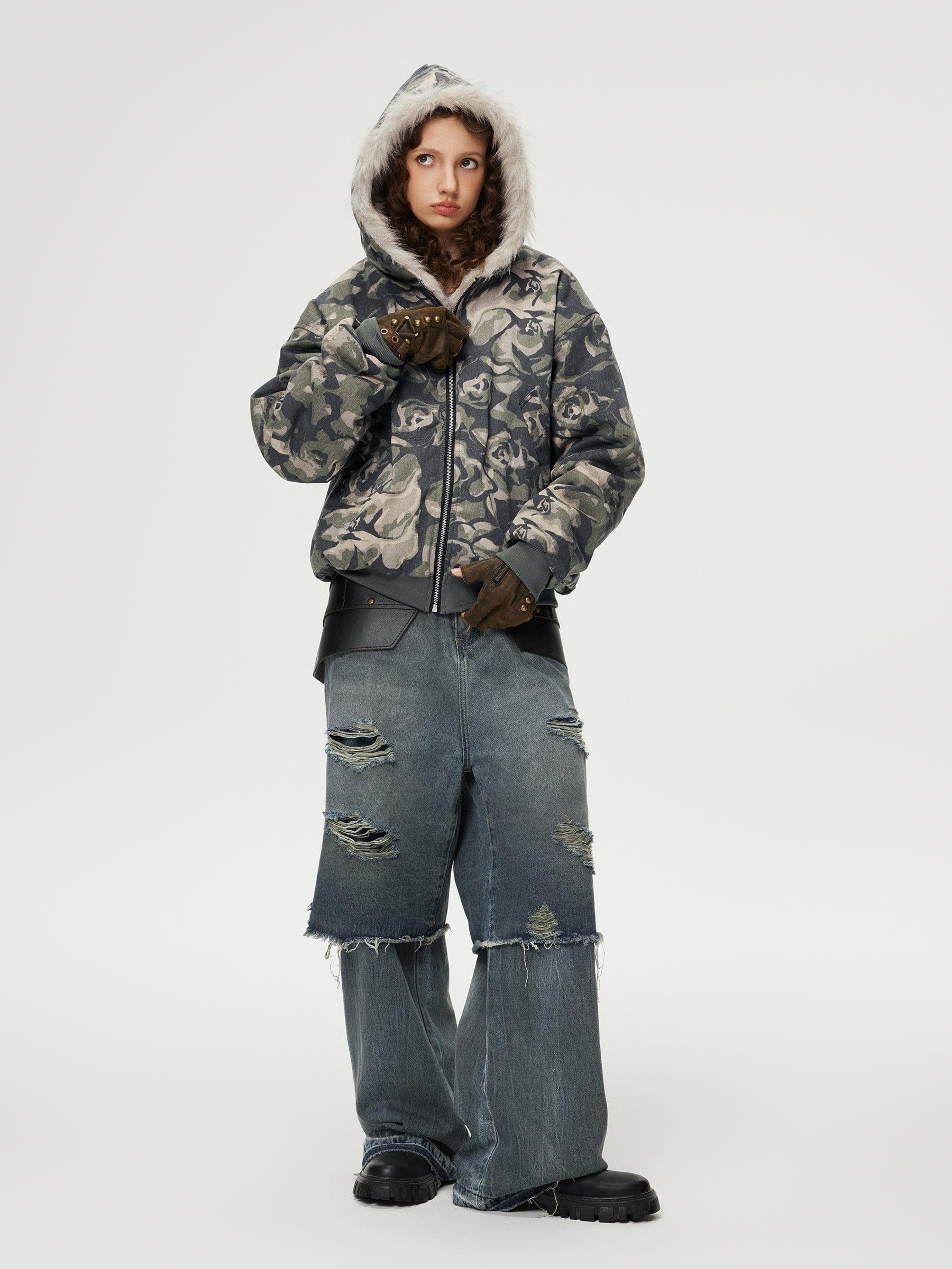 Aelfric Eden Camouflage Cropped Coat Product Image