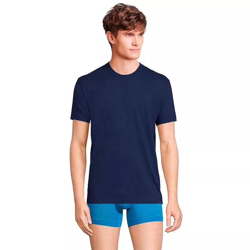 Men's Lands' End Crewneck 3-Pack Undershirt,  Product Image