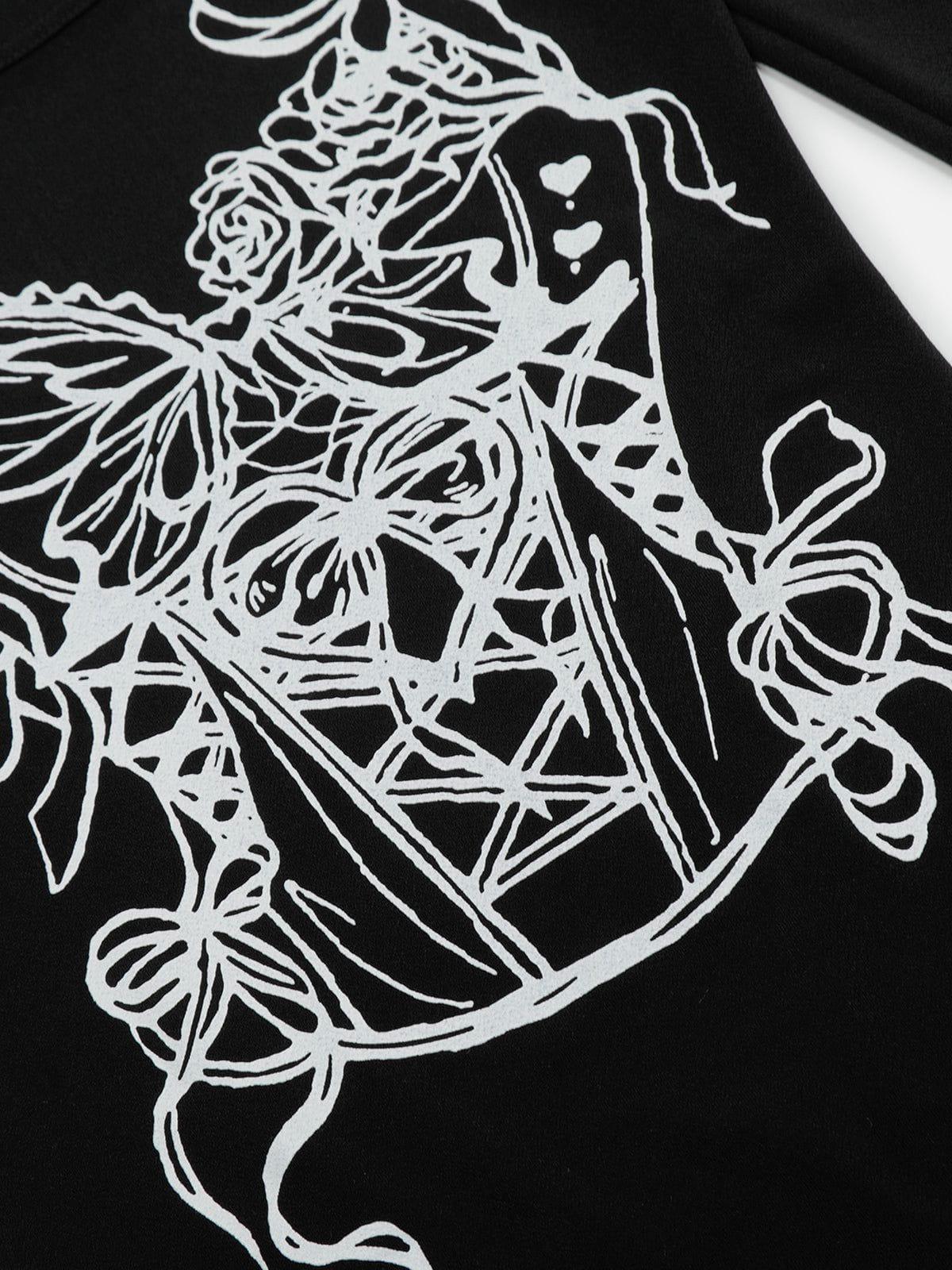 Aelfric Eden Bow Graphic Long Sleeve Tee Female Product Image