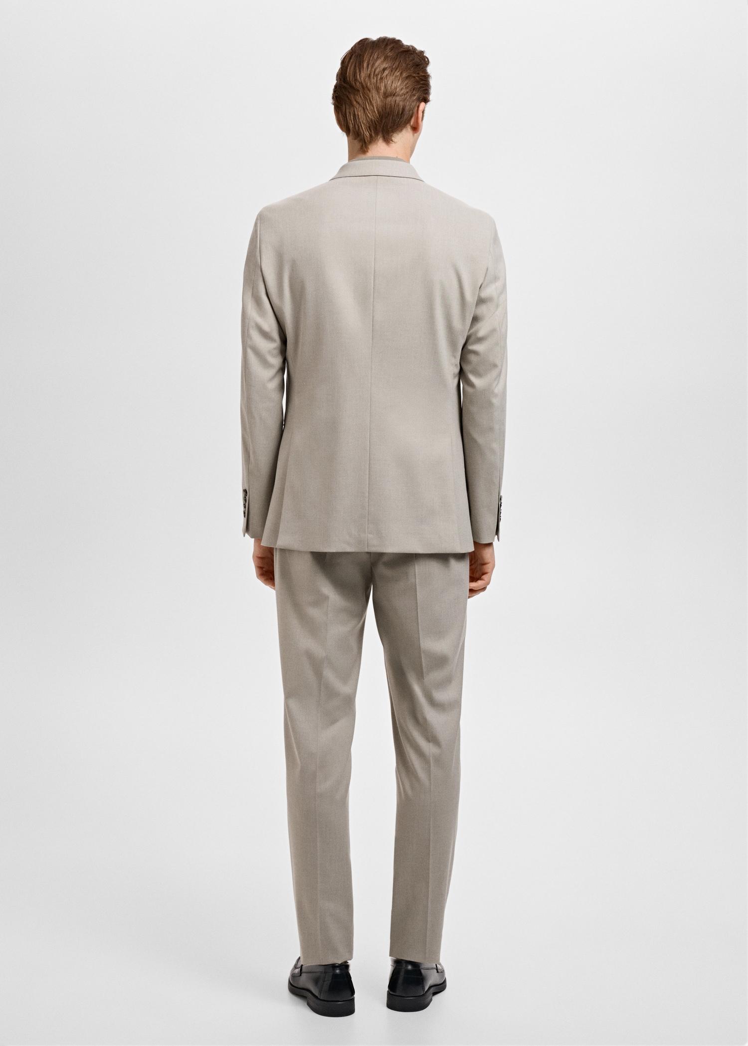 Monaco double-breasted slim-fit suit blazer - Men | MANGO USA Product Image