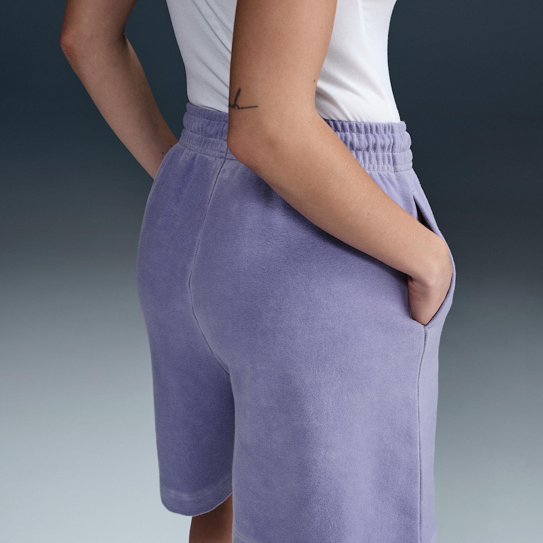 Womens Nike Sportswear Phoenix Fleece High-Waisted French Terry Shorts | HJ1269-006 Product Image