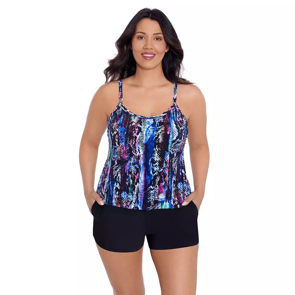 Women's Trimshaper Farrah Romper Swimsuit,  Product Image