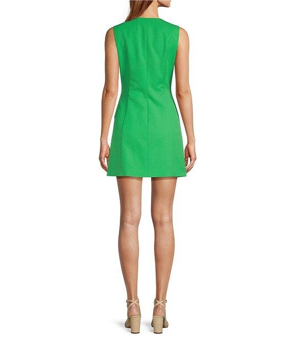 Antonio Melani Gianna Round Neck Sleeveless Button Front Dress Product Image