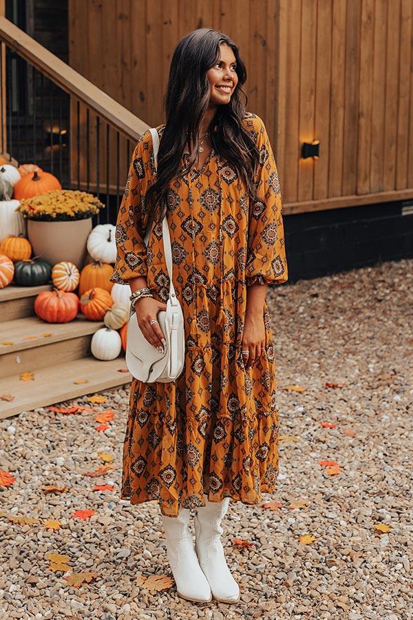 Stay Encouraged Midi Dress Product Image