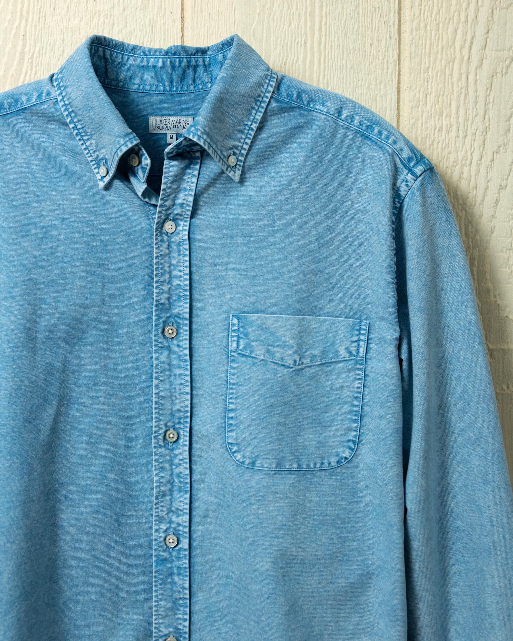 Garment Dyed Oxford Shirt in Mediterranean Product Image