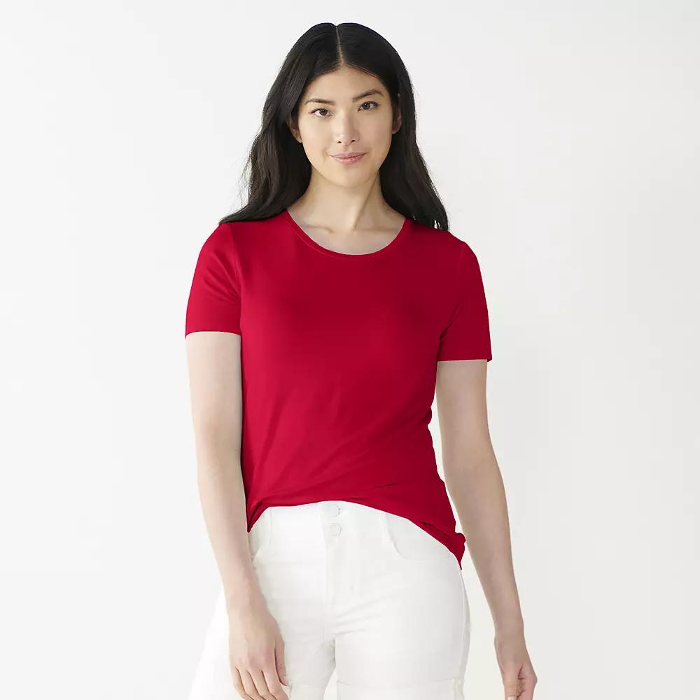 Women's Nine West Essential Crewneck Tee,  Product Image