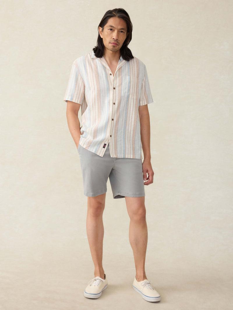 Short-Sleeve Breeze Camp Shirt - Golden Beach Stripe Product Image
