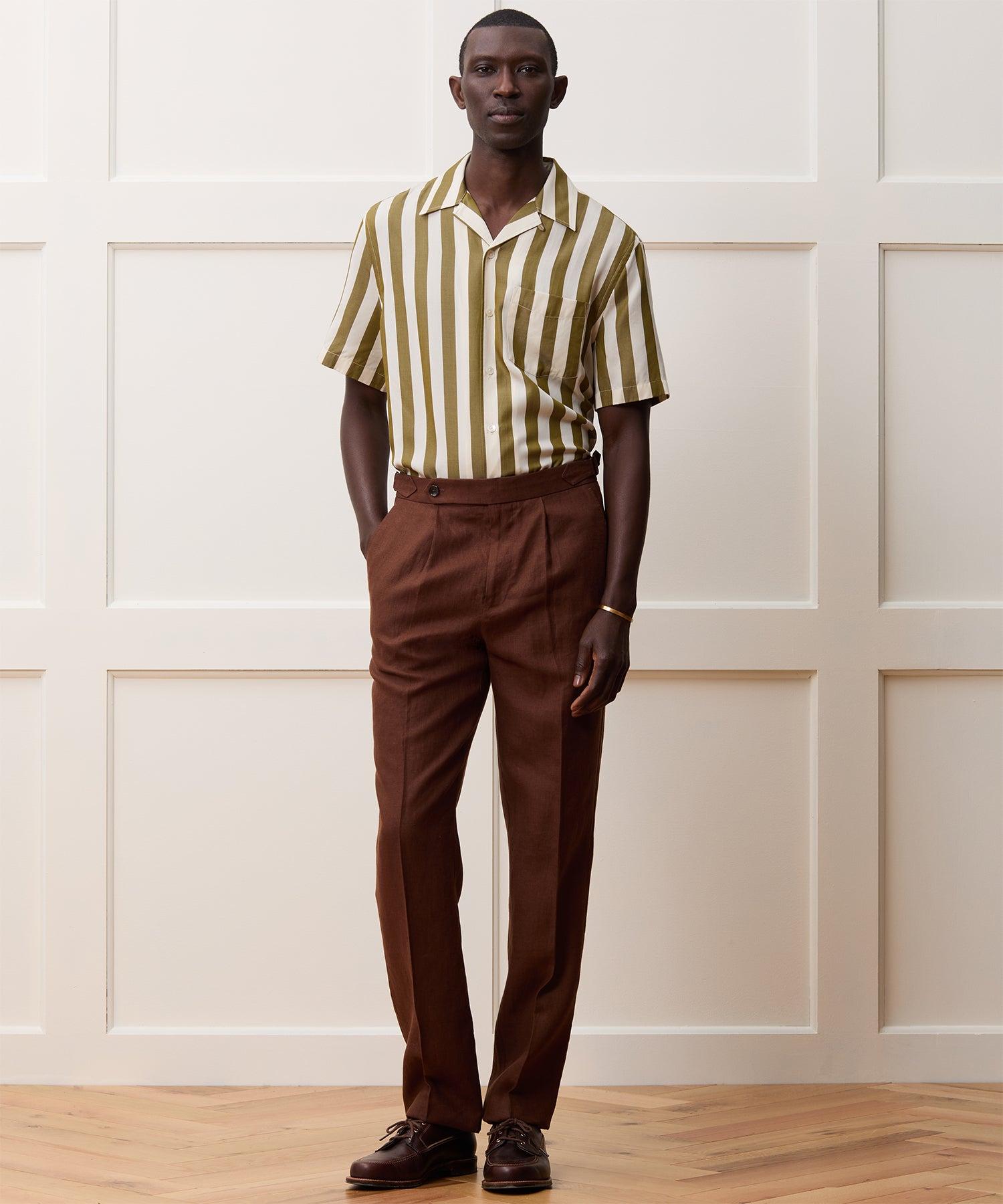 Irish Linen Side Tab Trouser Product Image