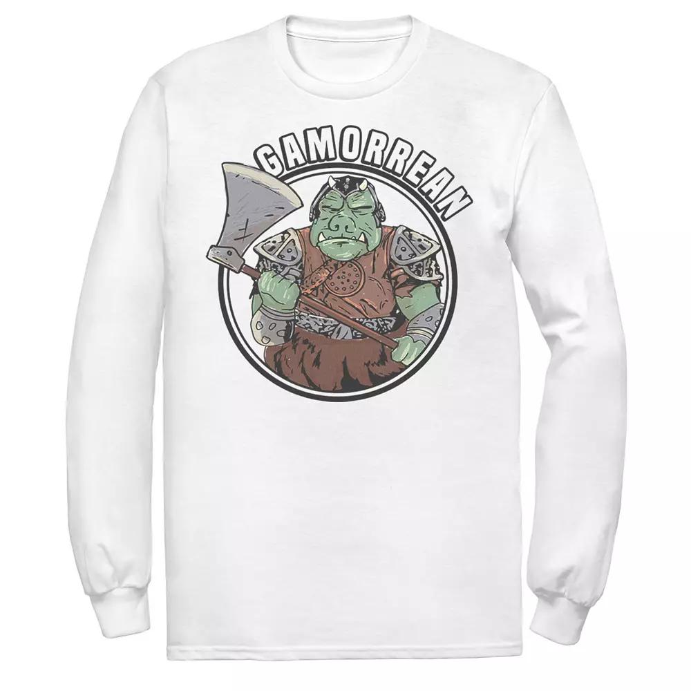 Men's Star Wars The Mandalorian Gamorean Circle Graphic Tee, Size: Medium, White Product Image