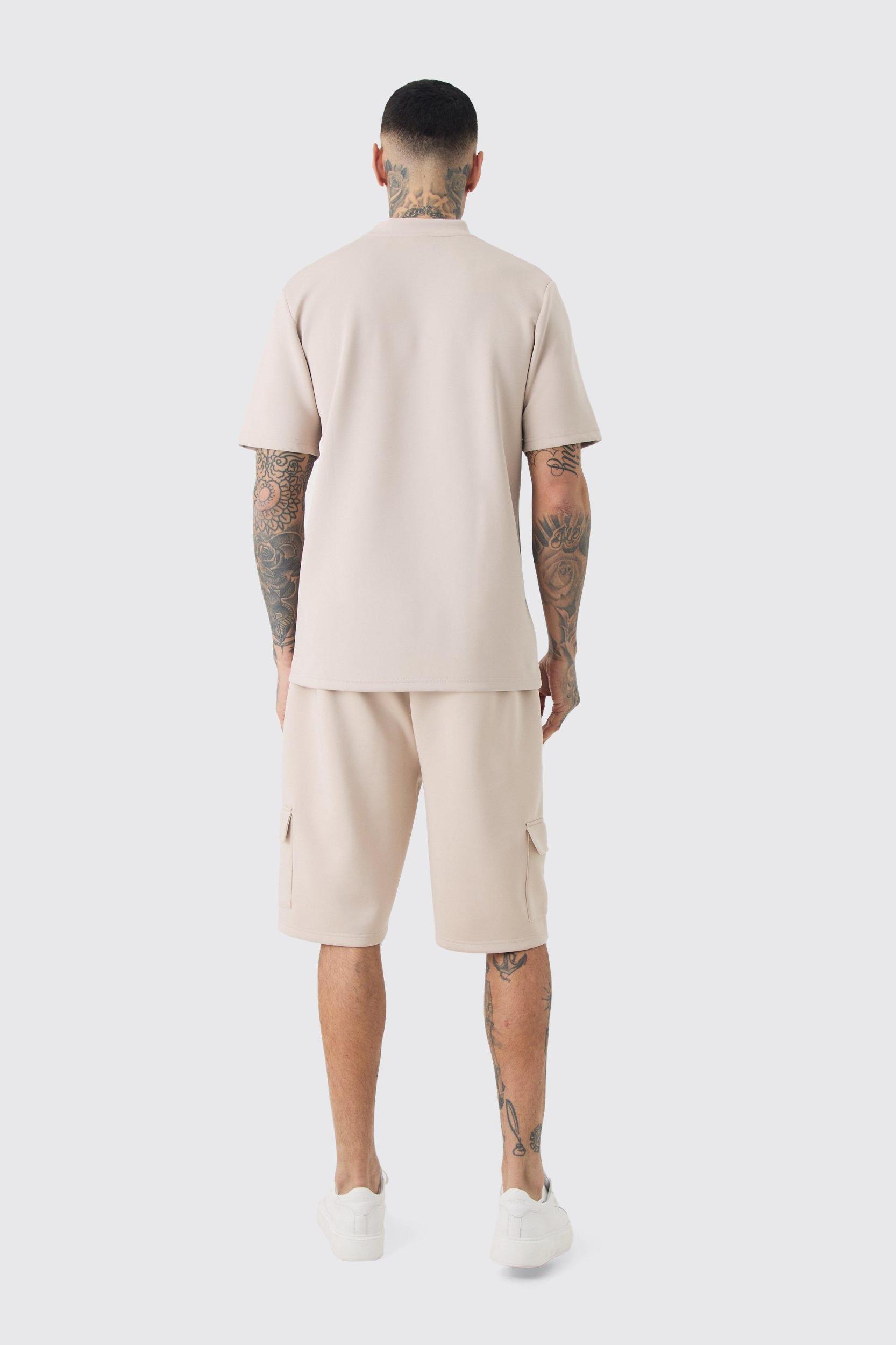Tall Scuba Relaxed Cargo Shorts | boohooMAN USA Product Image