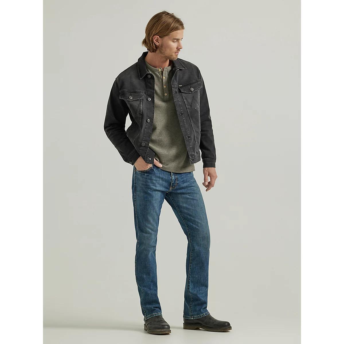 Men's Classic Bootcut Jean in Dark Mid Shade Product Image